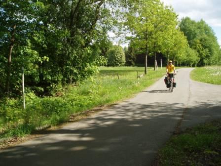 Radweg an der Grenze