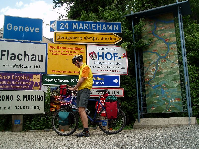 Start im Fernwehpark in Hof