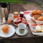 üppiges Radlerfrühstück