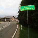 Grünes Dach Radweg's höchster Punkt 