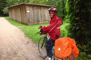 Im Regen unterwegs Unterwegs bei Regen