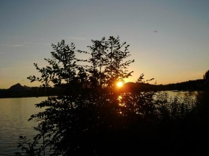 Sonnenuntergang am Hopfensee